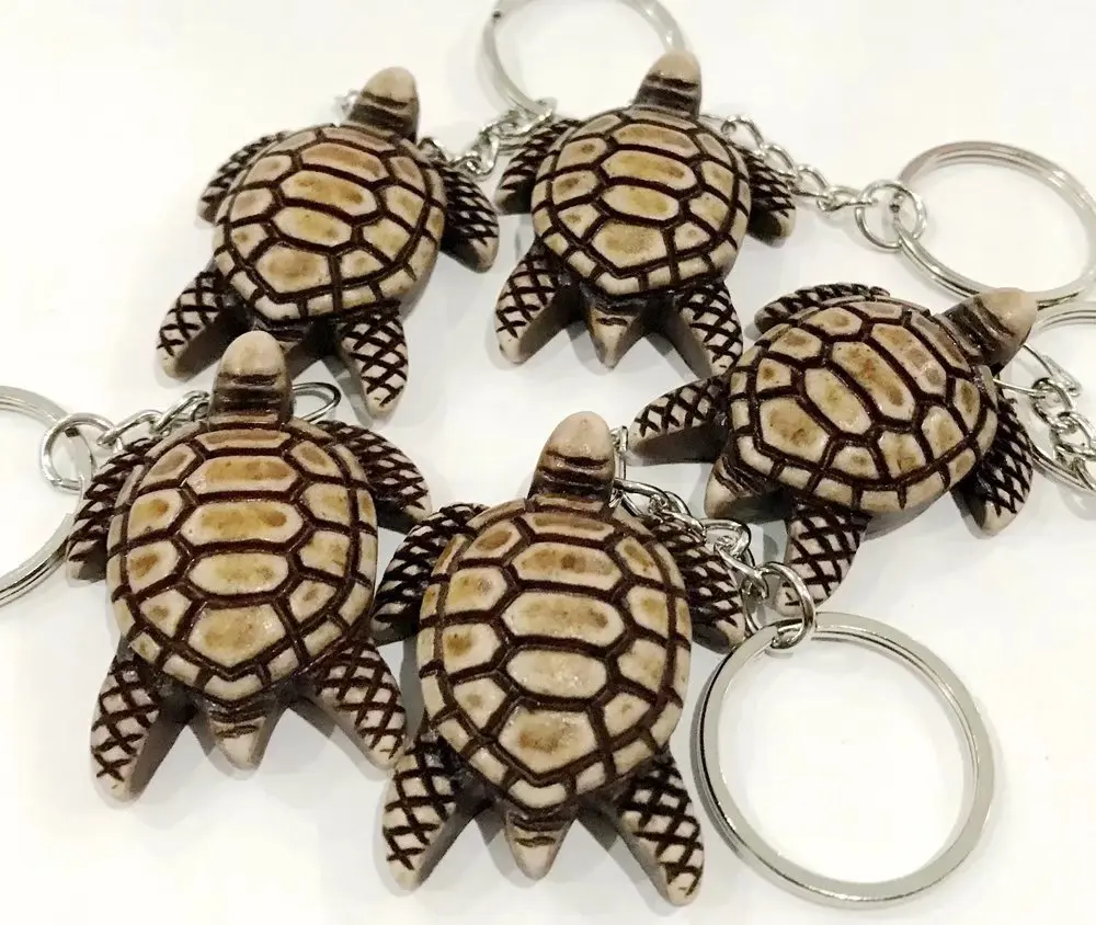 17 pcs Vintage Mens turtle totem Domineering keychain Hip-hop Punk Party Jewelry Gift