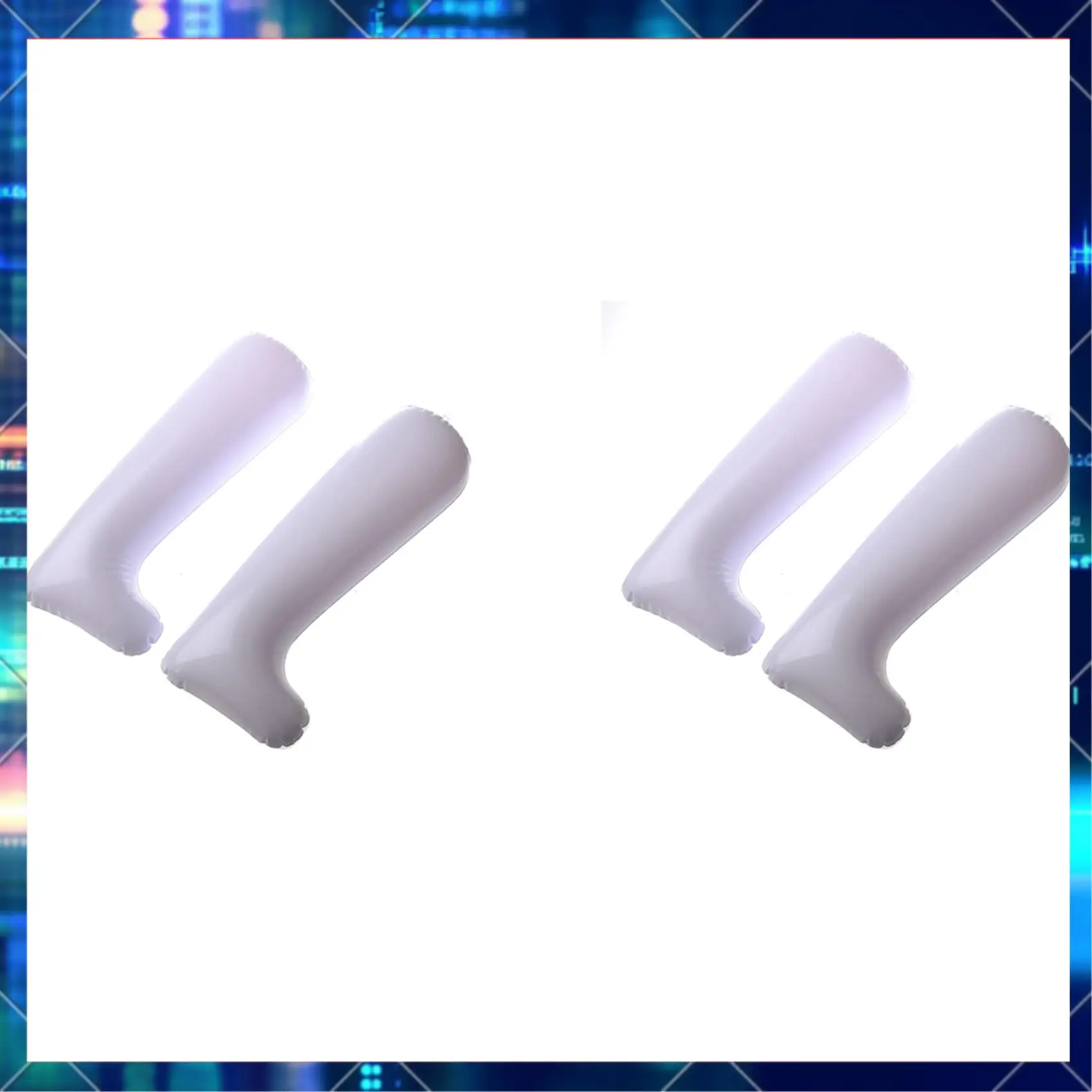 

2 Pair 12 Inch White Film Inflatable Boot Stretcher Shaper Shoe Tree-AA02