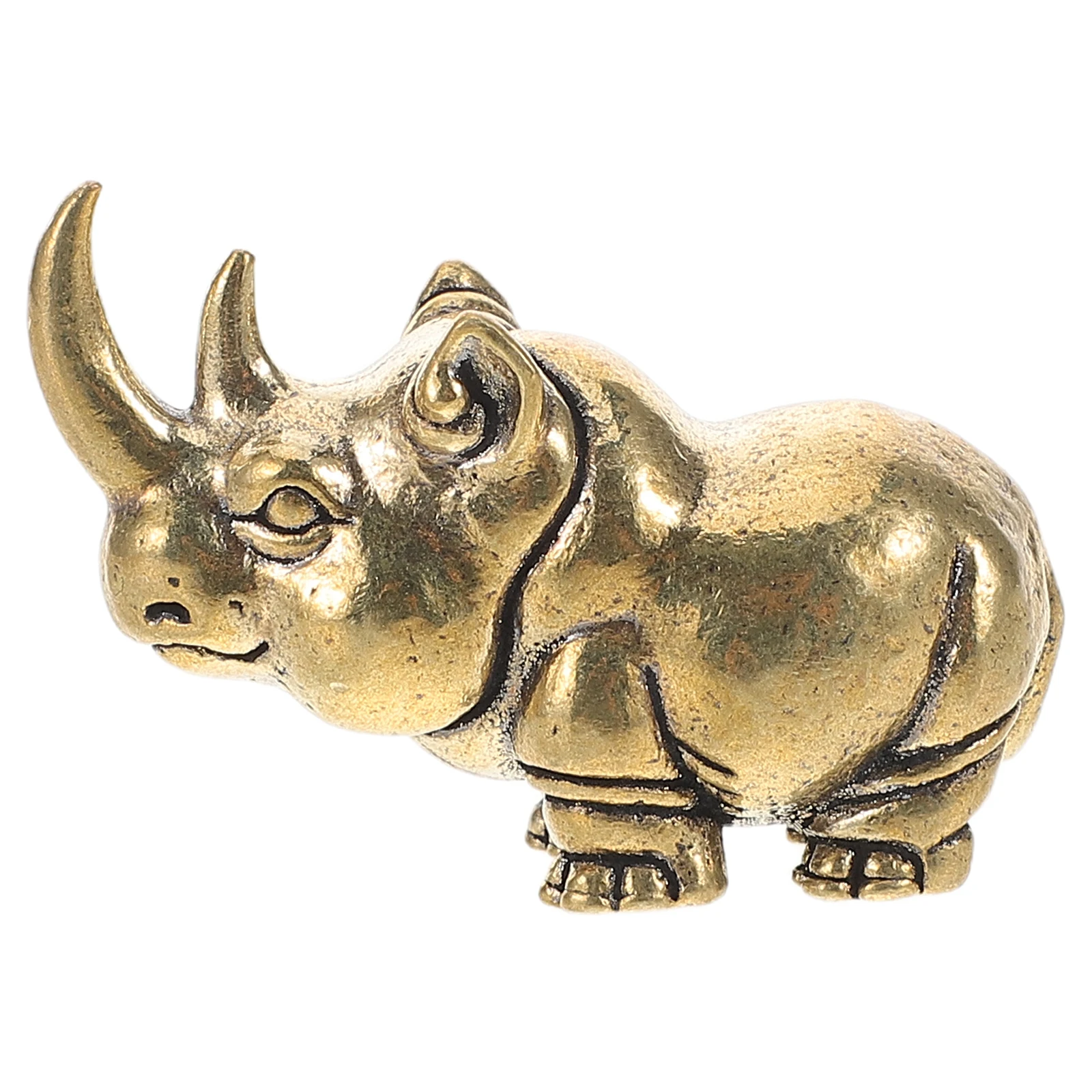 

Solid Home Small Statue Decor Desk Figurines Ornaments Miniature Brass Ornaments Small Figurines Home Decor 1.5\