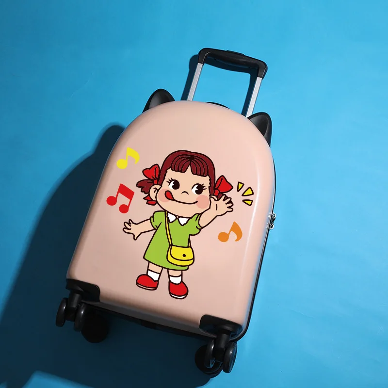 18 Inch Customizable Pattern Children's Luggage Cartoon Boarding Case Universal Roller Travel Password Trolley Box