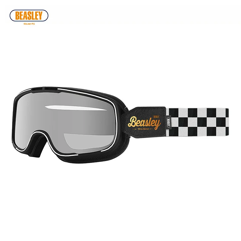 2026 Bisley motorcycle goggles off-road windproof sand glasses men's and women's retro goggles outdoor sports ski goggles