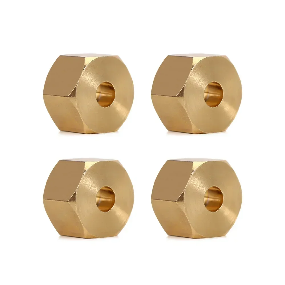 4 шт., металлическая латунная шестигранная ступица колеса 8/9/10 мм для 1/10 RC гусеничного осевого SCX10 90046 RR10 RGT 86100 MST UTB18