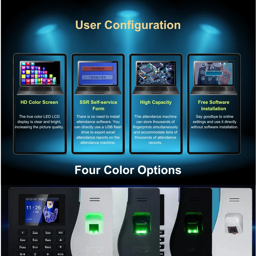 YYHC Fingerprint Biometric Time Recorder Wifi sistema di presenza dei dipendenti per un monitoraggio accurato del tempo e del tempo