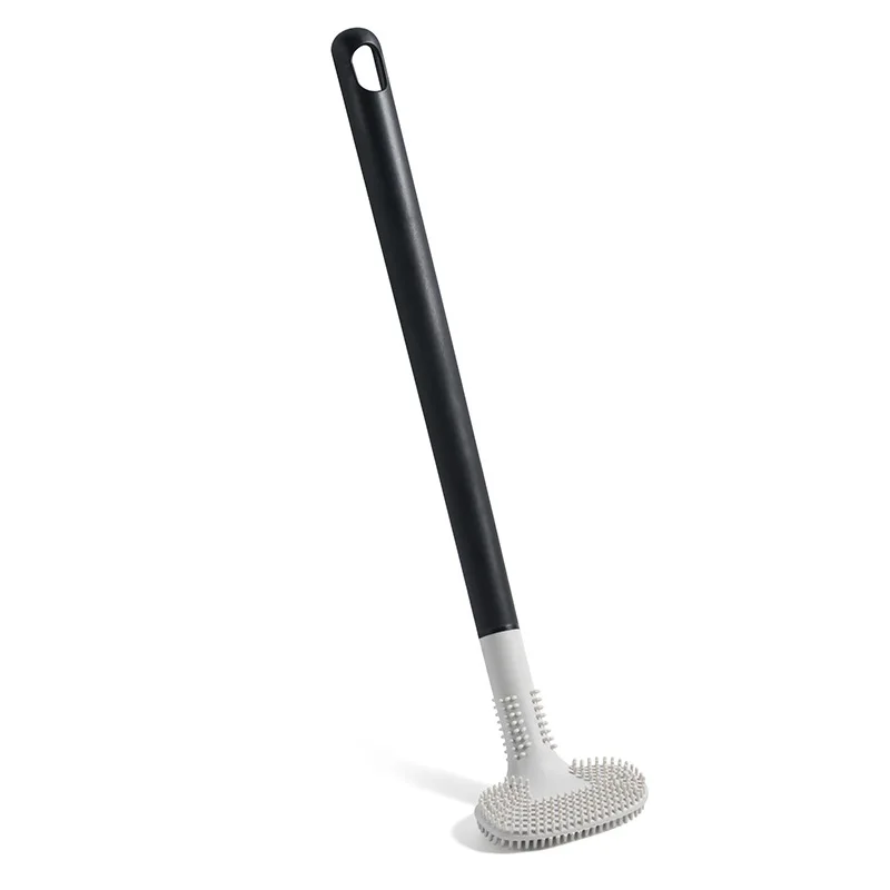 Double-Sided No Dead Angle Soft Fur Cleaning Toilet Brush Toilet Bending Toilet Brush