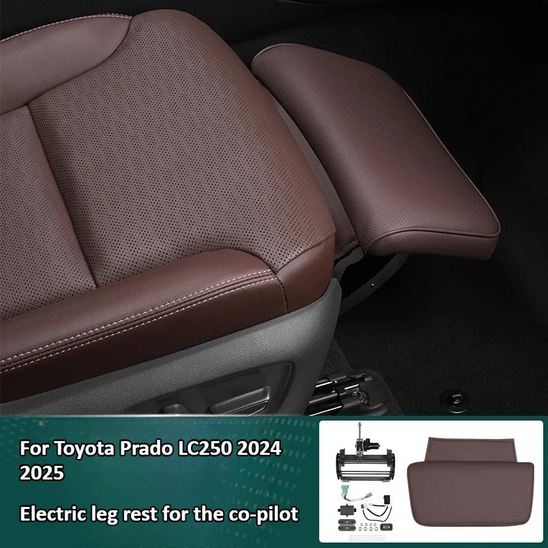 

For Toyota Prado LC250 2024 2025 Car Front Passenger Electric Leg Rest Comfort Support Modification Accessories