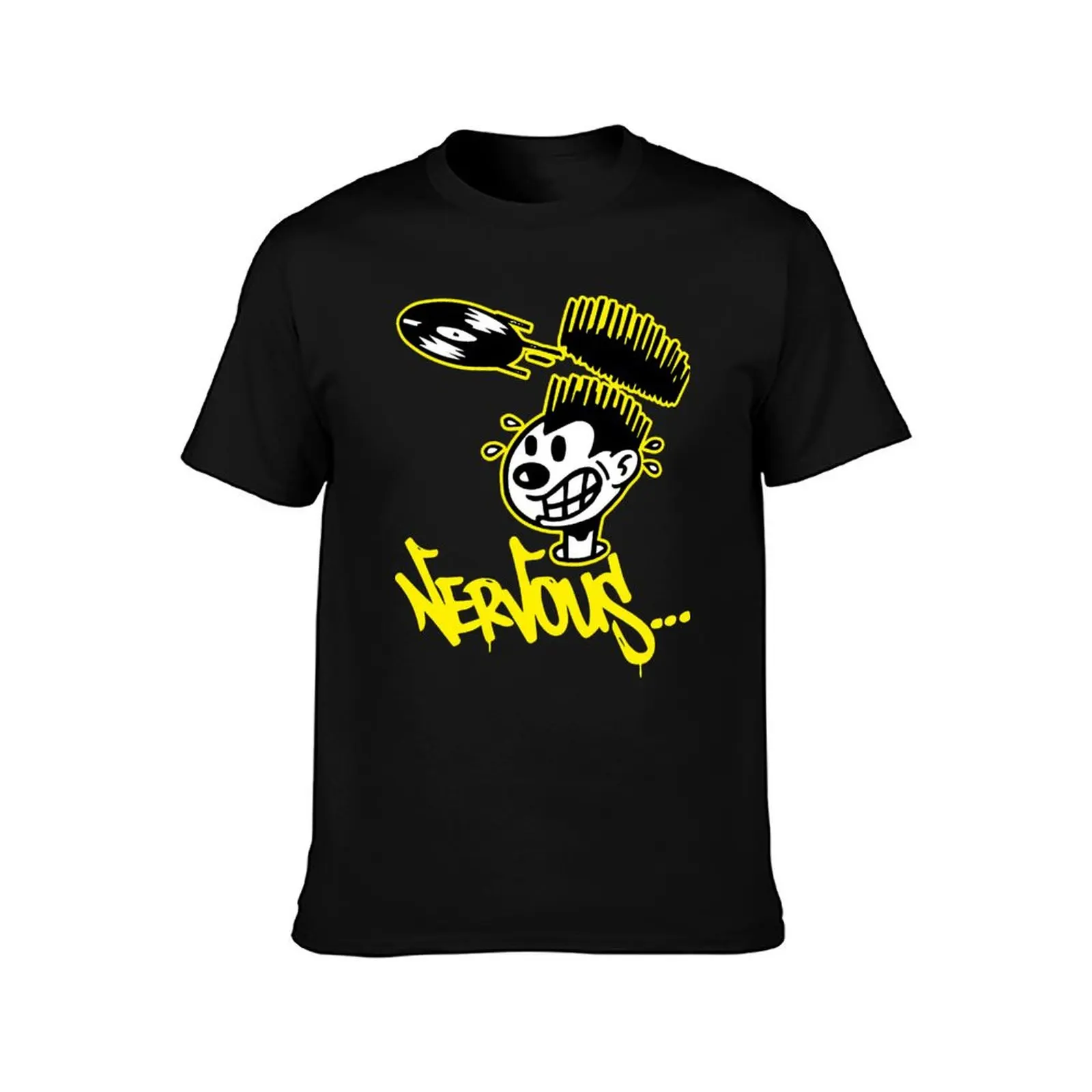 Nervous records logo T-Shirt Soft Durable Cotton T-Shirt