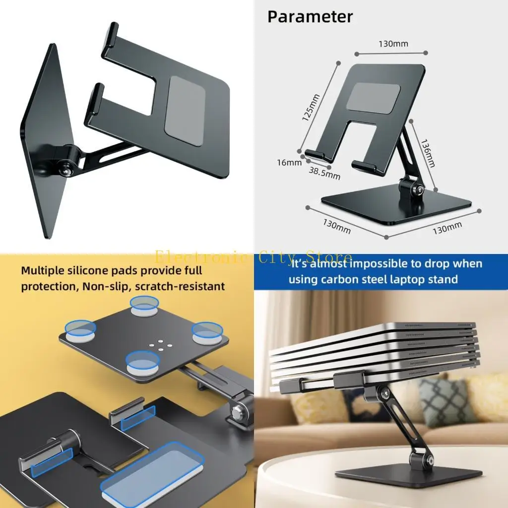 

Foldable 180 Degree Rotating Tablets Risers Tablets Holder Height Adjustable HU8D