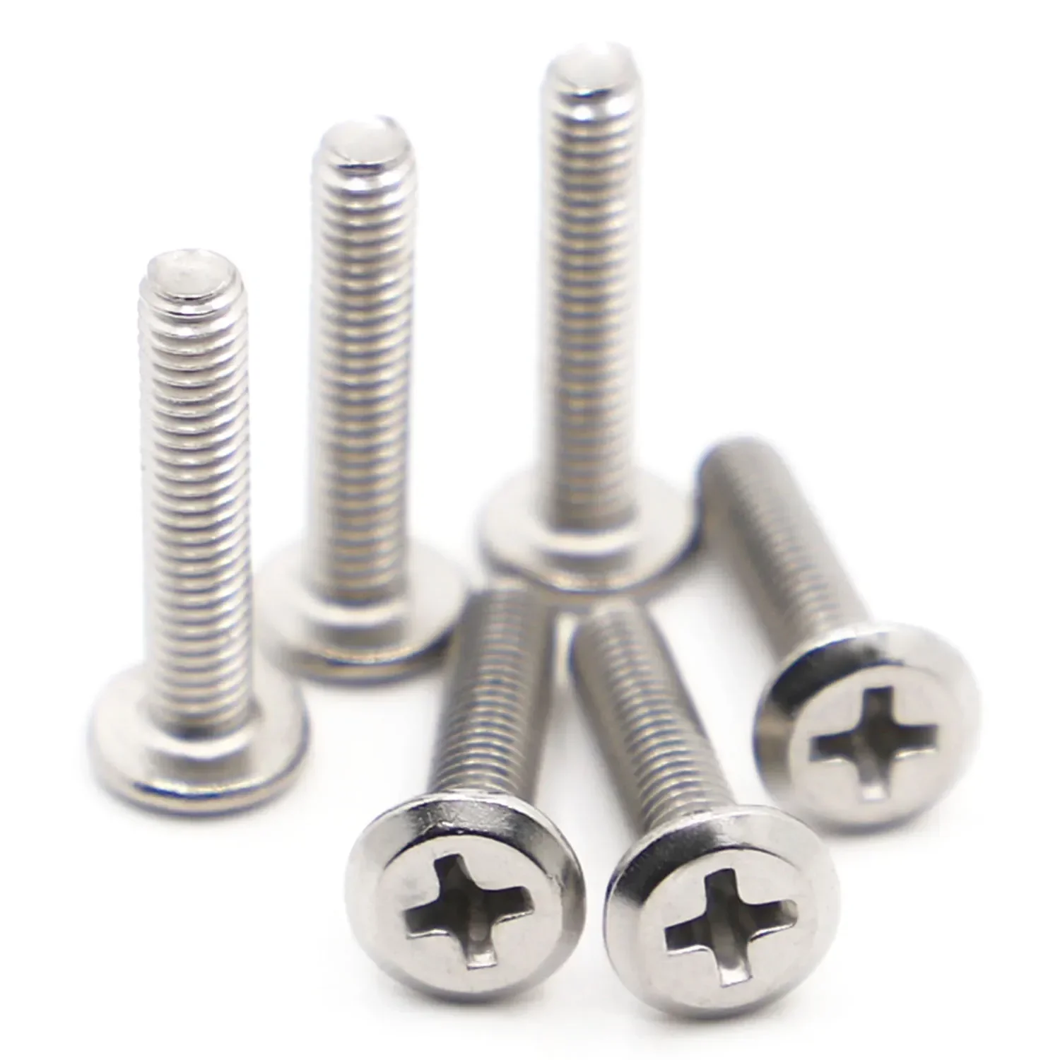2-20Pcs A2-70 304 Stainless Steel Cross Recessed Phillips Large Flat Head Screw Bolt M3 M4 M5 M6 M8 Furniture Connecting