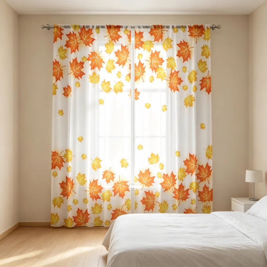 2PCS Cortina Transparente com - Home Decor Yellow avaliação e preço