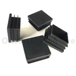 35x35mm Black Rubber Inner Plug Dust Cover Plastic Blanking Square Tube Pipe Inserts no-slip End Caps Chair Furniture Feet