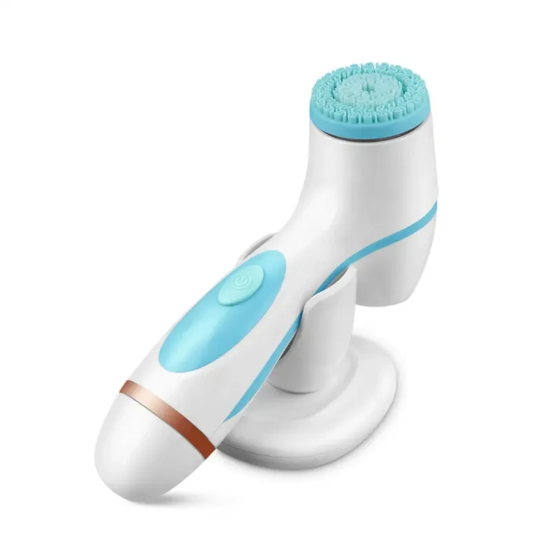 แปรงทำความสะอาดผิวหน้า เครื่องทำความสะอาดผิวหน้าแบบหมุน ขัดผิว กันน้ำ เครื่องสปาแบบหมุน เครื่องนวดทำความสะอาดผิวหน้า