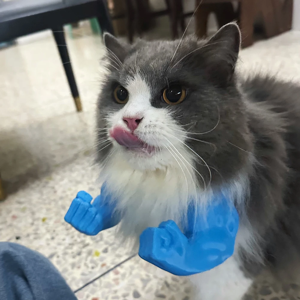 

Кошачья мышечная рука, 3D-печатная шея, рука с мышцами, костюм для косплея для домашних животных, аксессуары для Хэллоуина, дня рождения, вечеринки