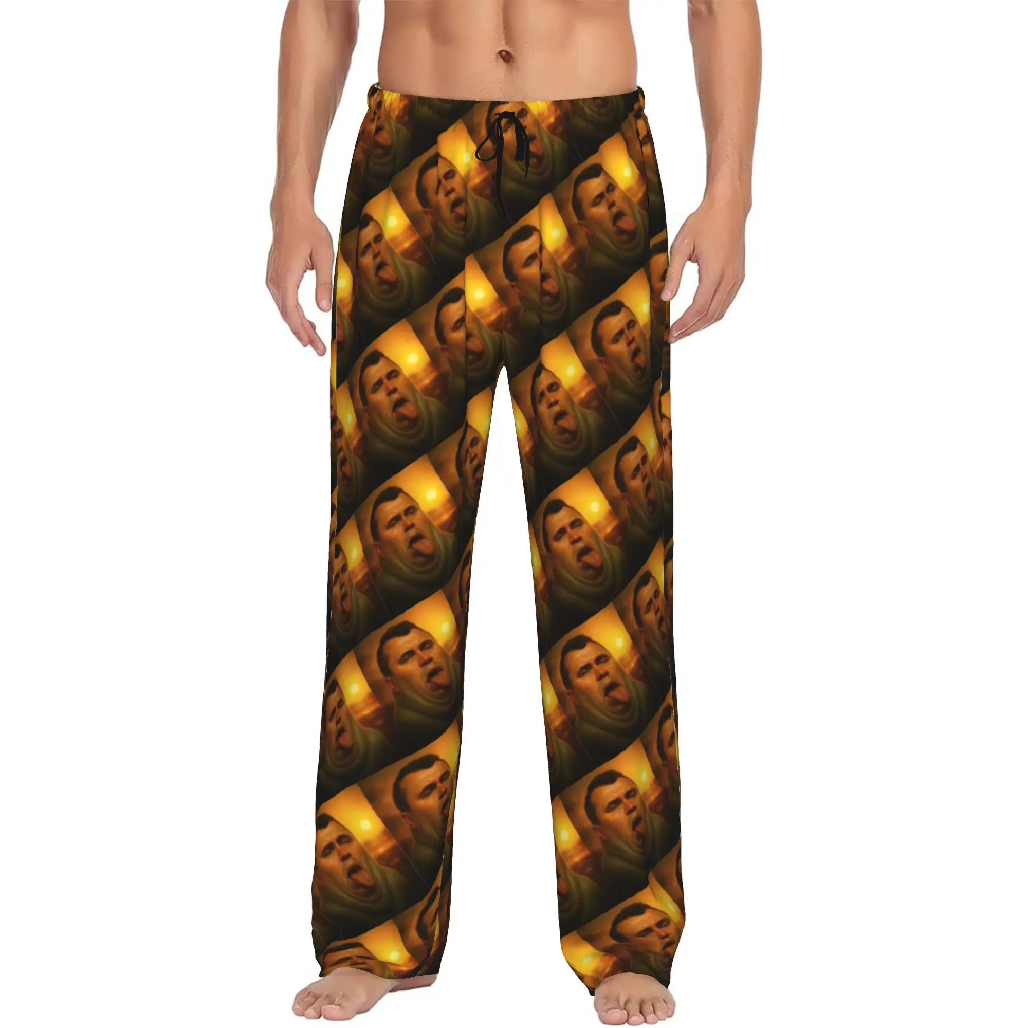 

Custom Printed C-Charlie Funny K-Kirk Pajama Pants Men's Sleep Sleepwear Bottoms with Pockets