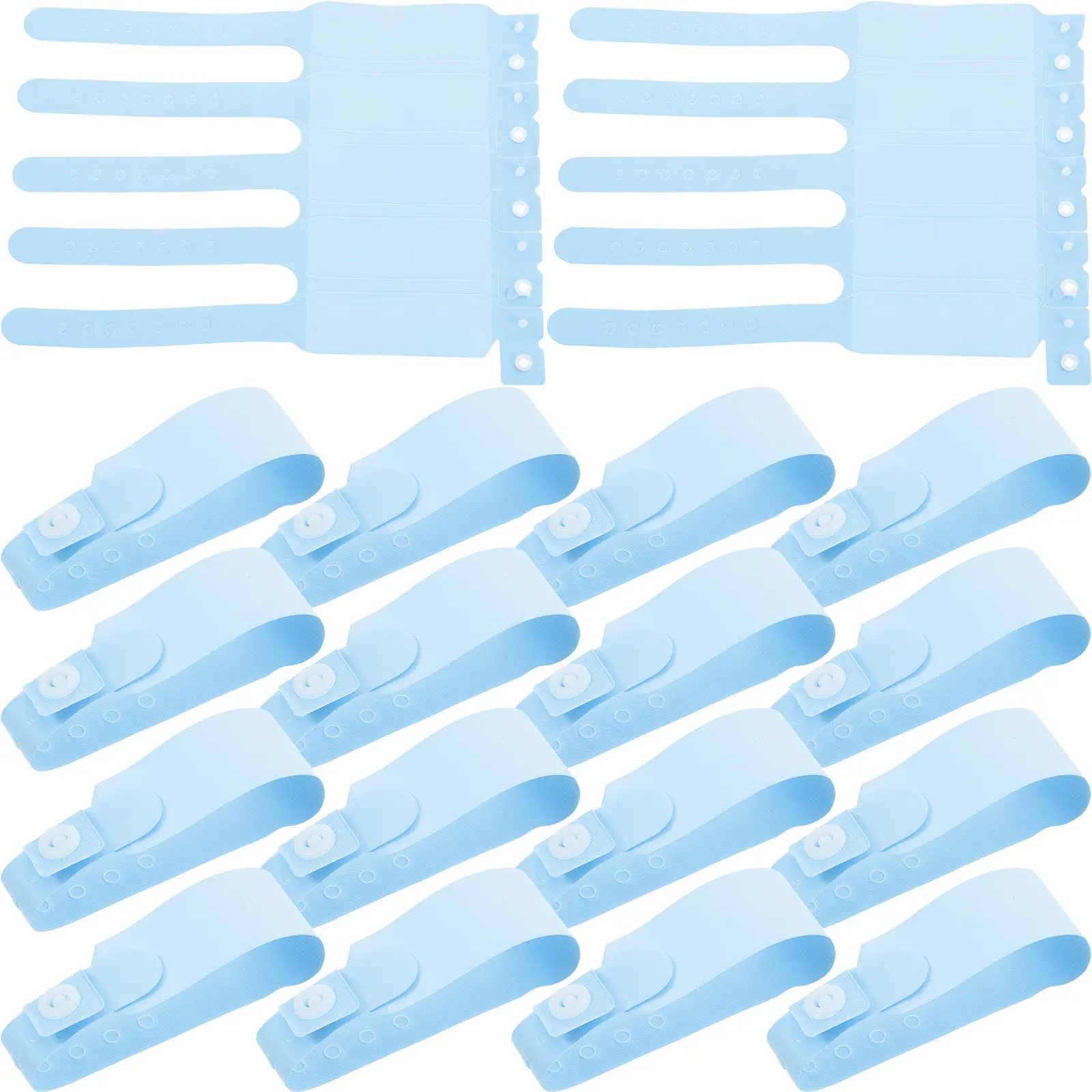100Pcs Hospital Wristbands Disposable PVC Waterproof Writable Identification Bands Soft Tracking