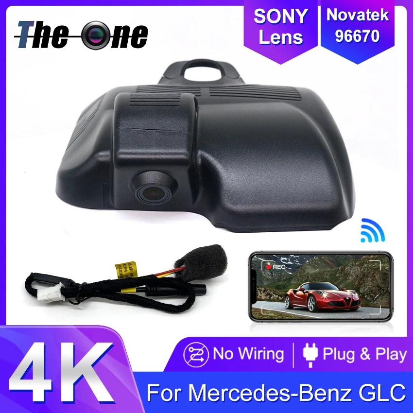 Plug and Play Car DVR Wifi Dash Cam Dual lens Video Recorder For Mercedes-Benz GLC X254 (2nd Gen) 2023-2026, OEM Style Dashcam