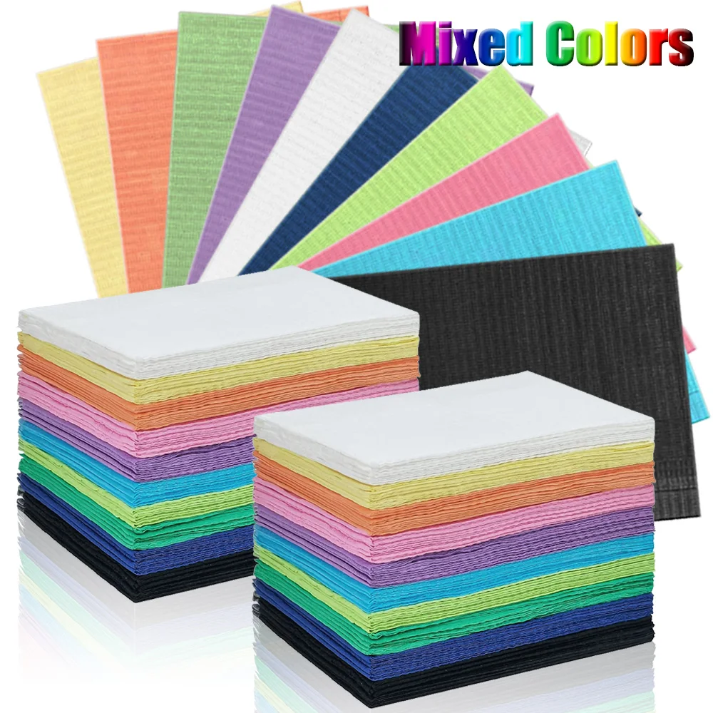 

125/50/15pcs Mixed Colors Tattoo Clean Pad Waterproof Tattoo Table Covers for Nail Disposable Dental Bibs Tattoo Accessories