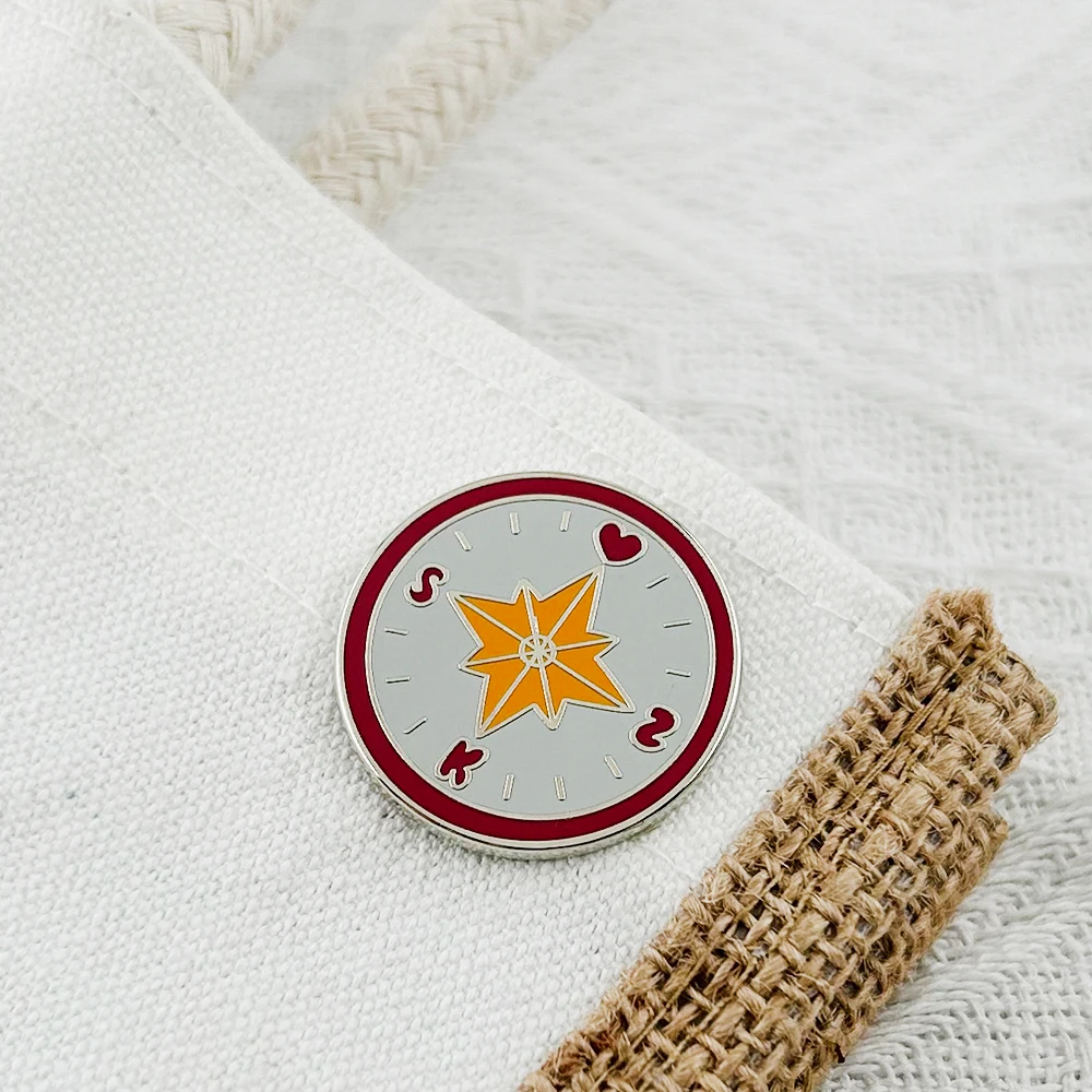 SKZ-Compass Emaille-Anstecker K-Pop Abzeichen Koreanische Band-Peripherie Brosche Musik-Schmuck Fan-Geschenk Sammlerstück Souvenir Neuheit Dekorativ – Detail 7
