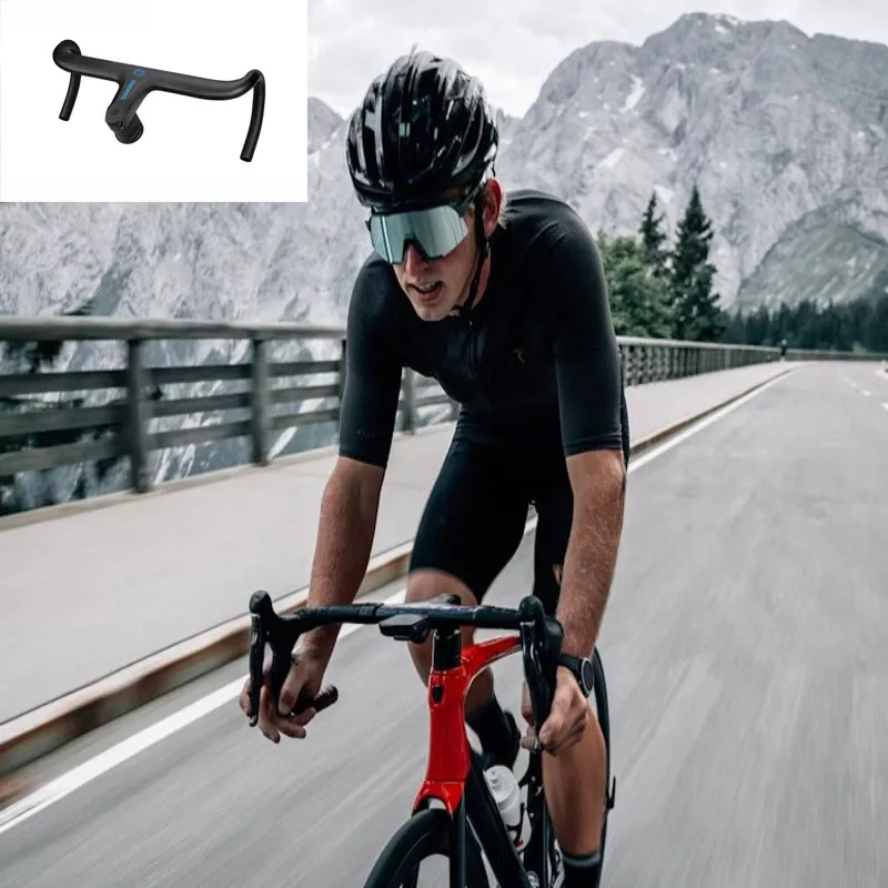 

Carbon-aluminum Curved Handle Lightweight Sturdy Durable Stress Resistance 380/400mm Comfort Bicycle Handlebar Bicycle Parts