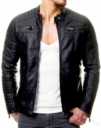 Men's Leather Clothes New PU Leather Clothes Large Leather Coat Leisure Motorcycle Leather Jacket