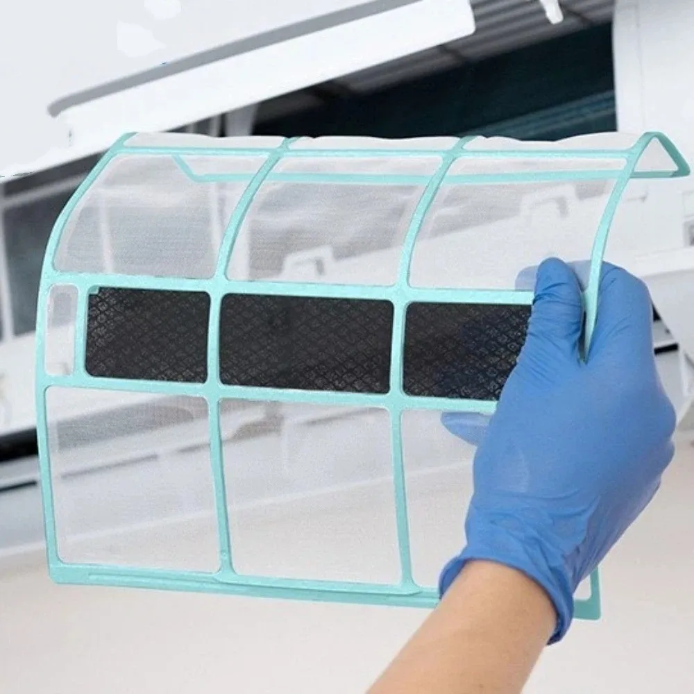 High Density Air Conditioner Filter Screen Antibacterial Plastic Outlet Air Vent Cleaning Filter Thickened Filter Air Impurities