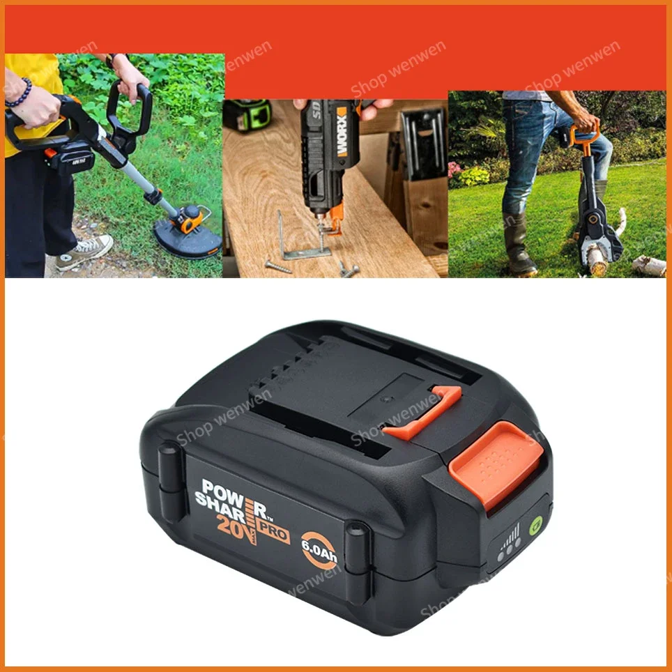 WORX brand new genuine WA3578 - PowerShare 20V 6.0AH lithium-ion large-capacity battery