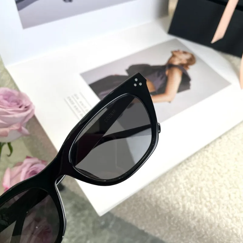 High-end Sunglasses for Men and Women Cat's Eye Anti-ultraviolet Radiation Travel Fashion Prescription Lens Customization