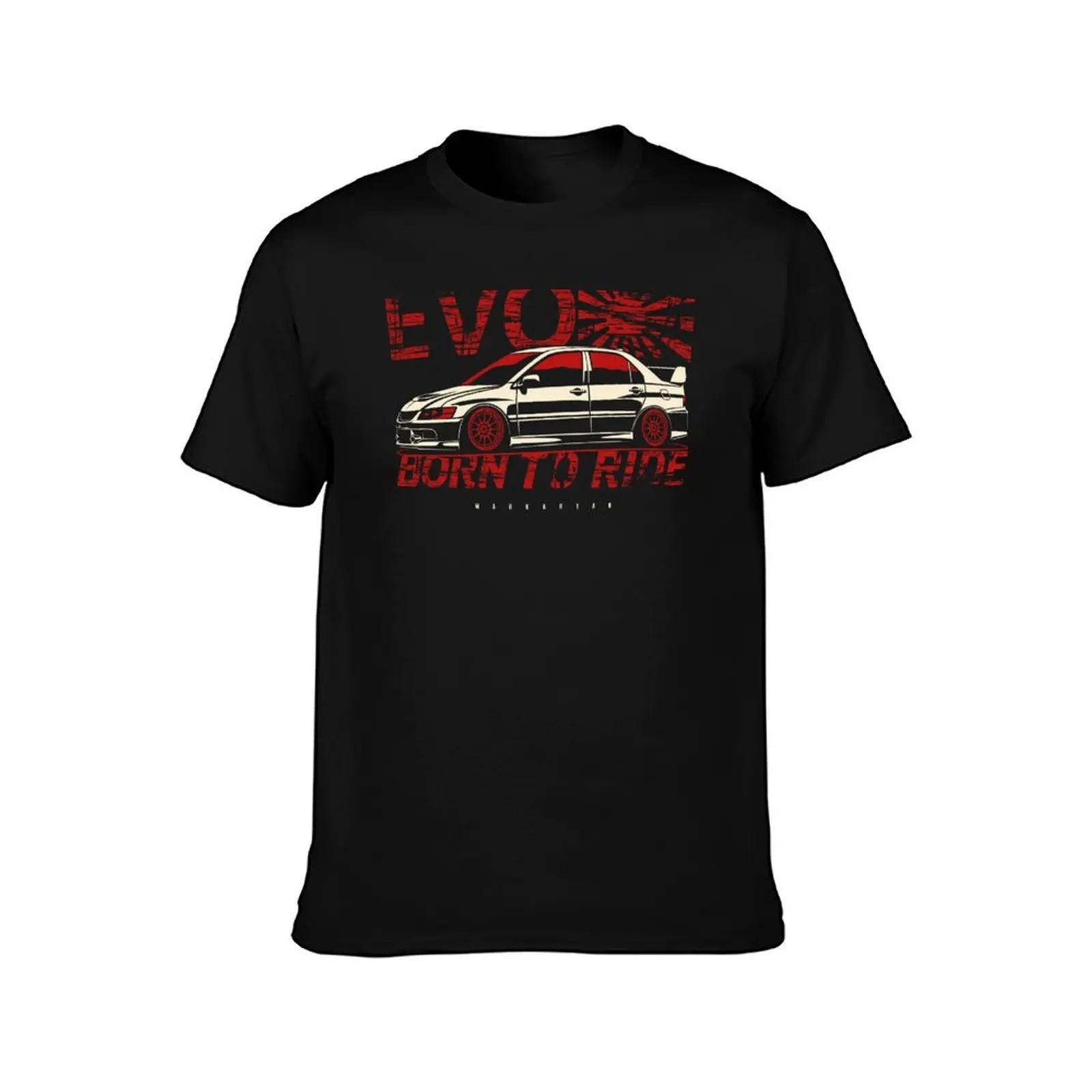 Born to ride. Lancer Evolution IX T-Shirt Utility Casual Work T-Shirt