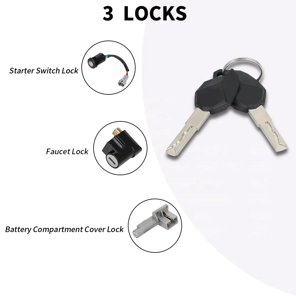 Key Set Motorcycles Accessories Ignition Switch Lock Key Set Kits For Talaria Sting X3 MX3 MX4 MX5 Electric Vehicle Bike