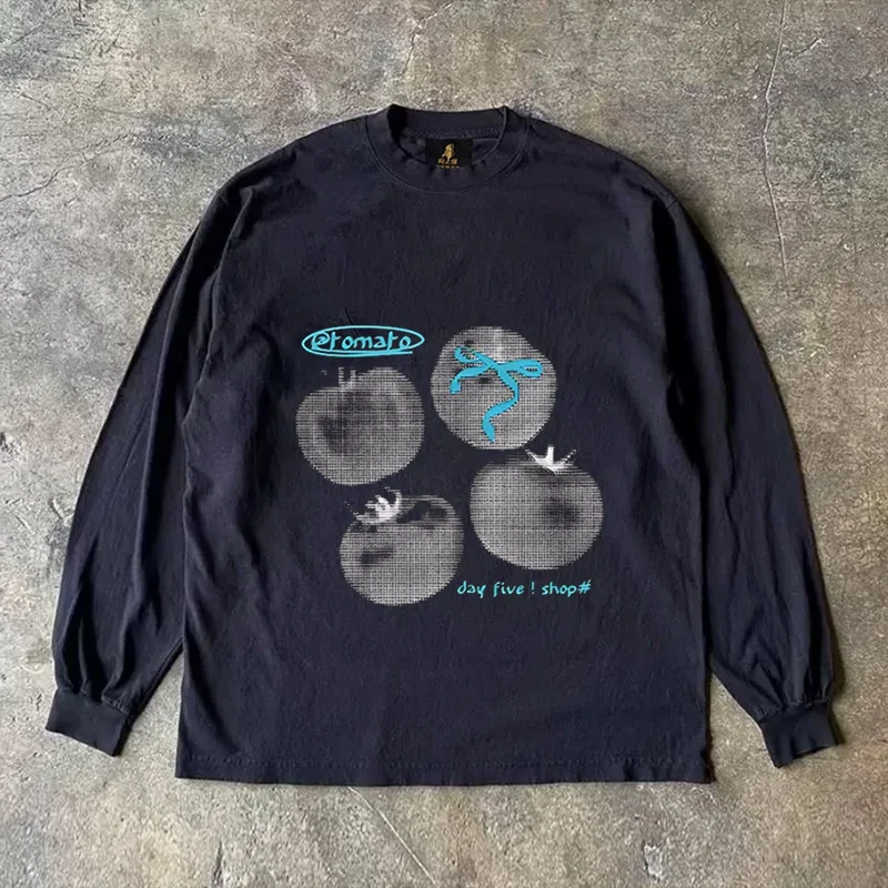 Long Sleeve T-Shirt 310 Pure Cotton Double Thread Women's Style Three Needle Charitable Fundraising Upward Hero American Couple