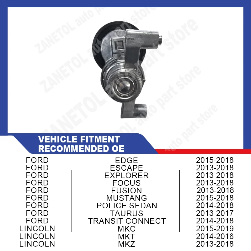 ZANETOL Consumable Belt Tensioner Car Accessorie for FORD TRANSIT CONNECT 2014~2022 LINCOLN MKC 2015~2019 CV6Z6A228A CV6E6A228AB