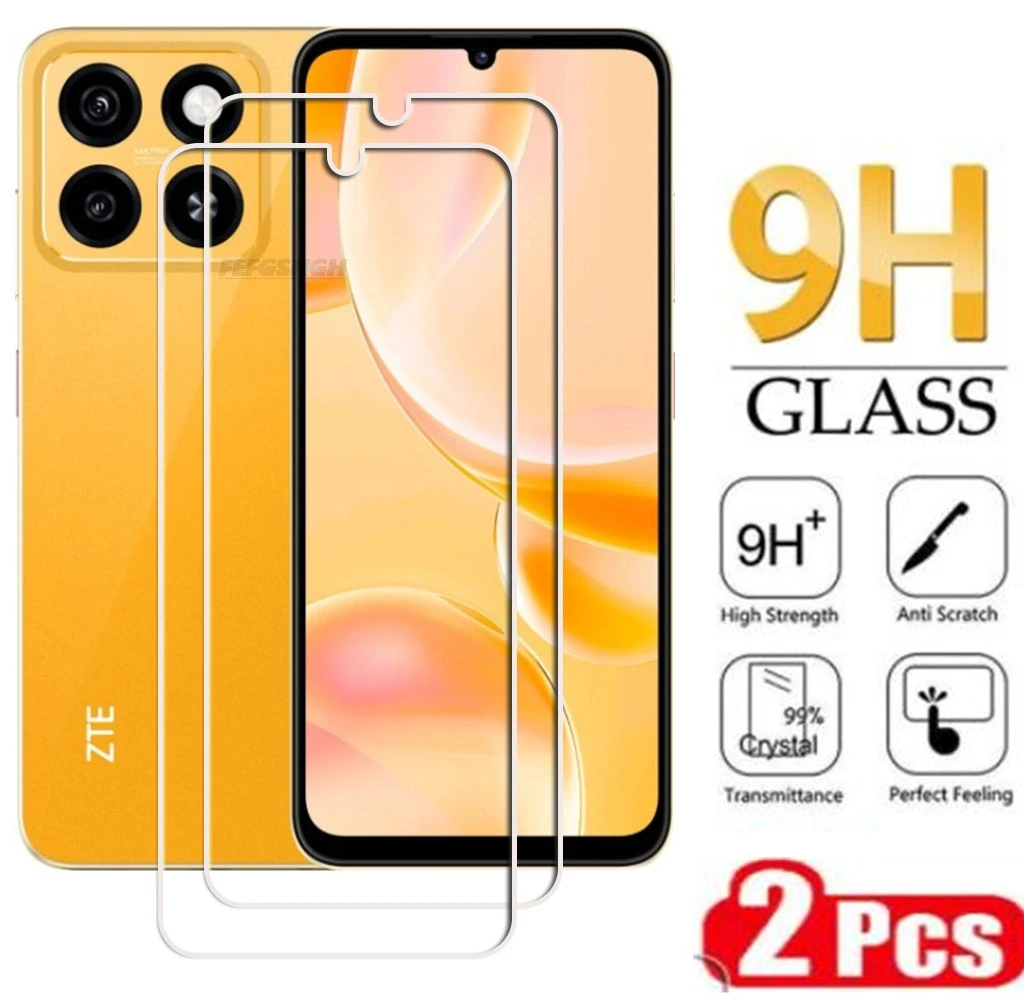 

2 шт. защитная пленка из закаленного стекла для ZTE Blade A35 A55 A75 4G A54 Nubia V60 Design Smart V70 Focus Pro 5G Music Screen