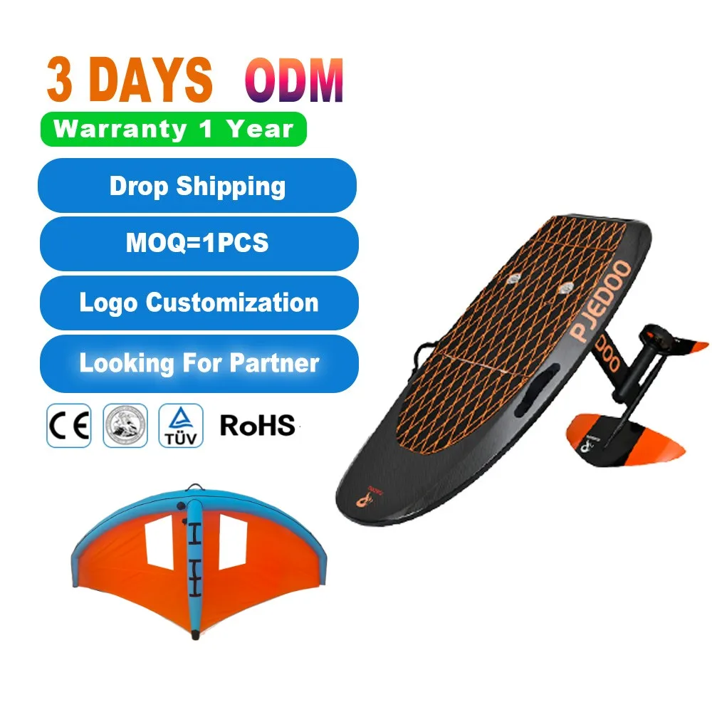OEM 2026 New Battery Powered Carbon Surfboard With Custom Logo Hydrofoil Electric Jet Board For Unisex Use