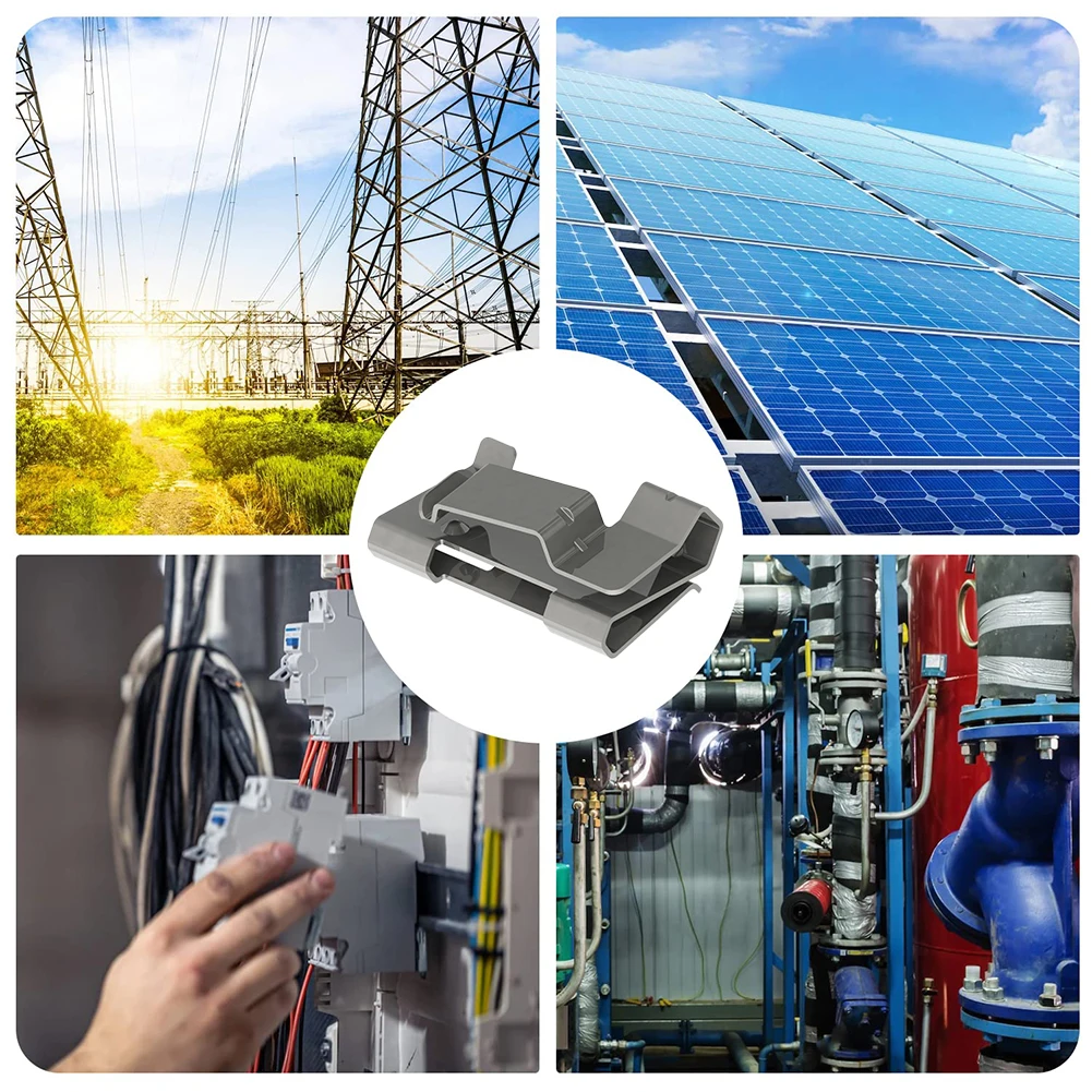 Solar Cable Clips Stainless Steel 304 with Barbed Design 2050Pcs for Secure Management of Photovoltaic and Electrical Cables