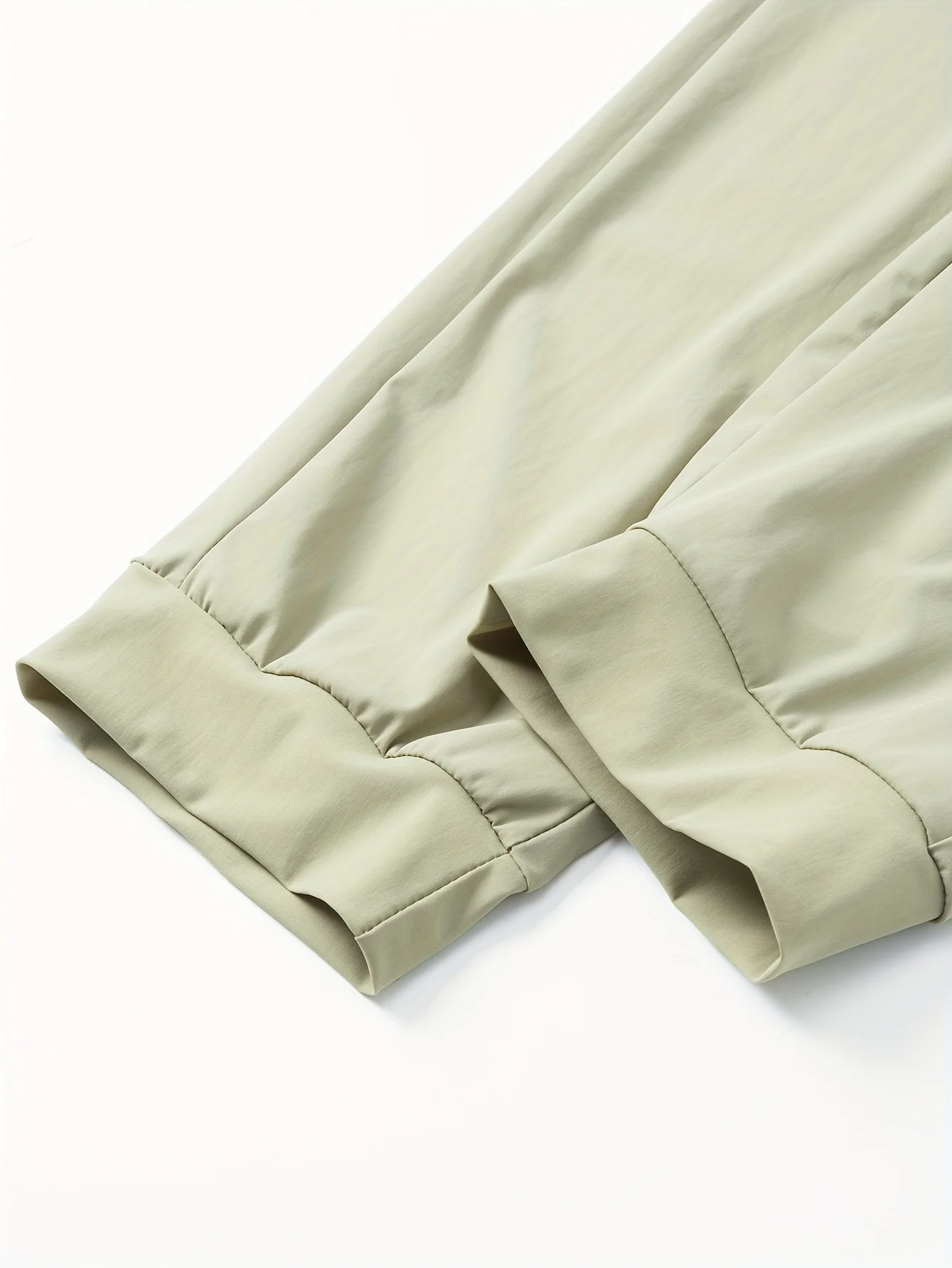 Herren Geschenkset: 3-teilige Lässige Sport-Jogginghose aus Eisseide, Atmungsaktiv, Erfrischend, Elastisch, Schnelltrocknend, Grau – Detail 7