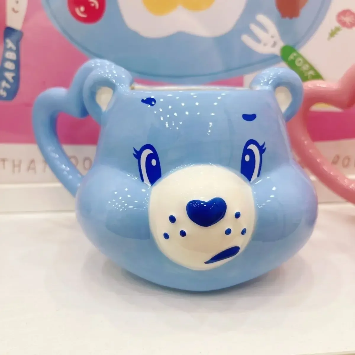 Lovely Two Color Couple High Beauty and Large Capacity Rainbow Bear Couple Mug