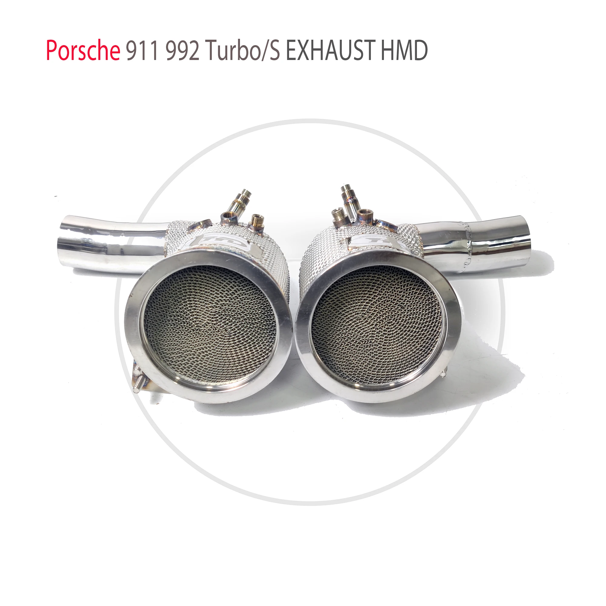 

High Quality Downpipe For Porsche 911 992 Turbo/S Stainless Steel Exhaust System Heat Shield High Flow Performance HMD