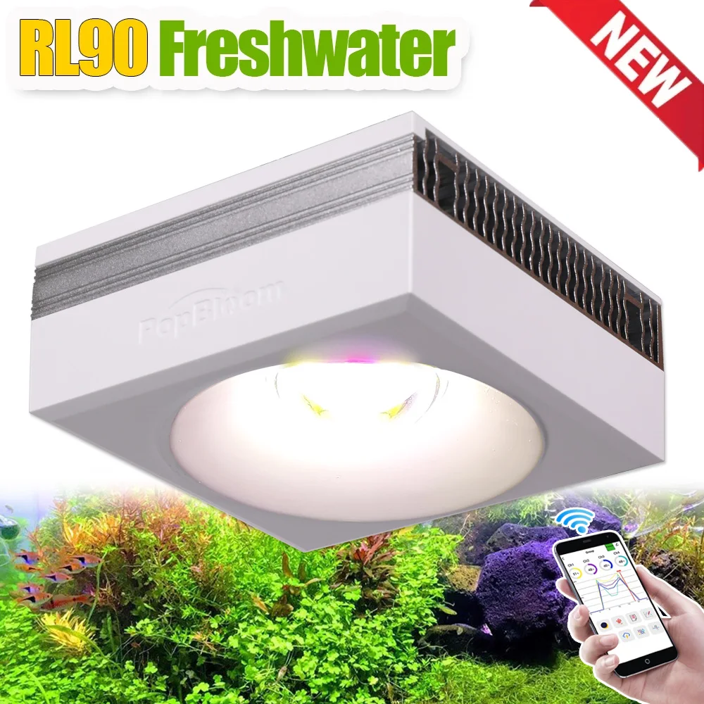 

PopBloom-WiFi Freshwater Aquarium Led Plants Light,Aquarium Planted Lamp For Planted Fish Tank Lights,Aquatic Plants Lighting