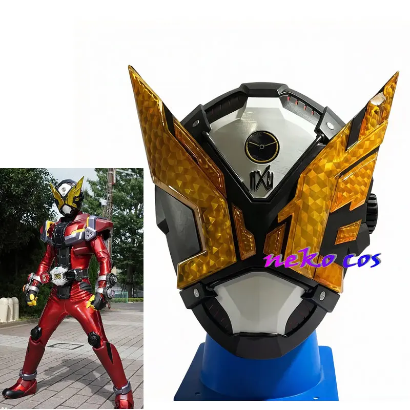 

Шлем и маска Nekocos Rider Geiz Rider Zi-O из смолы для косплея, индивидуальный размер, реквизит, игрушка, подарок на Хэллоуин, для ролевых игр