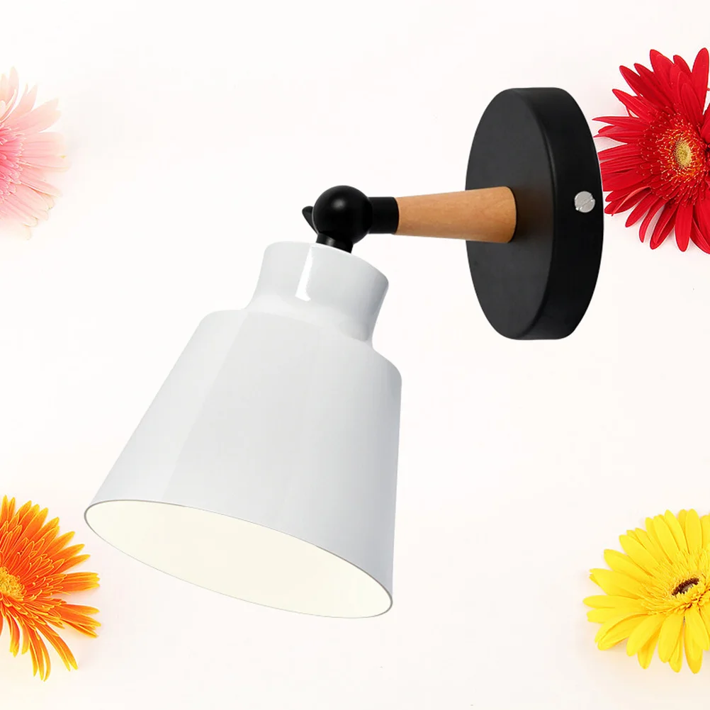 

1Pcs Solid Wood Corridor Lamp Modern Wall Light for Bedroom Living Room Bedside Decoration Iron Metal Material Easy Install