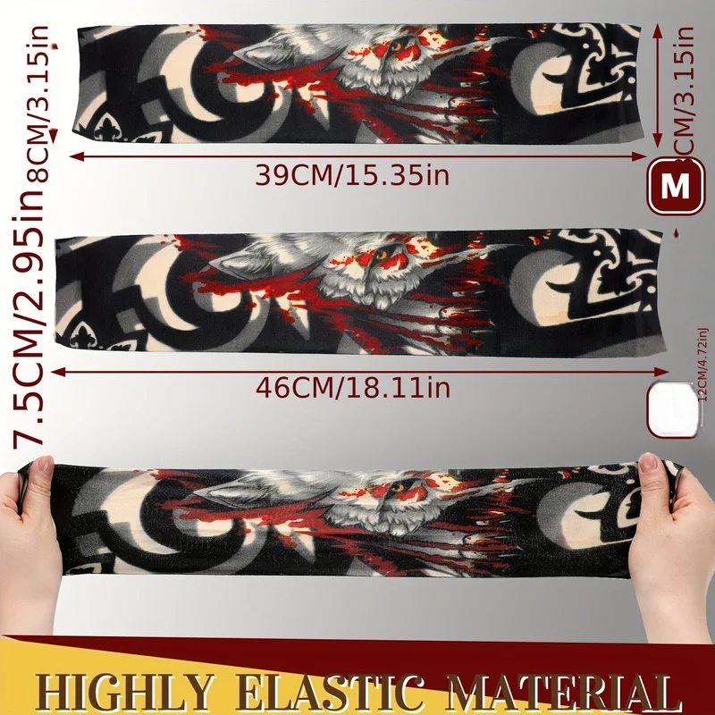 20ピースの芸術的な造花アーム日焼け止めセット - ファッショナブルな日差しと風の保護、男性と女性に適しています