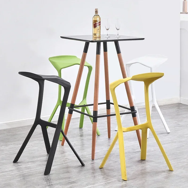 Designer Kitchen Plastic Bar Chair Nordic Vanity Library Computer Bar Stools Gaming Party  Living Room Furniture