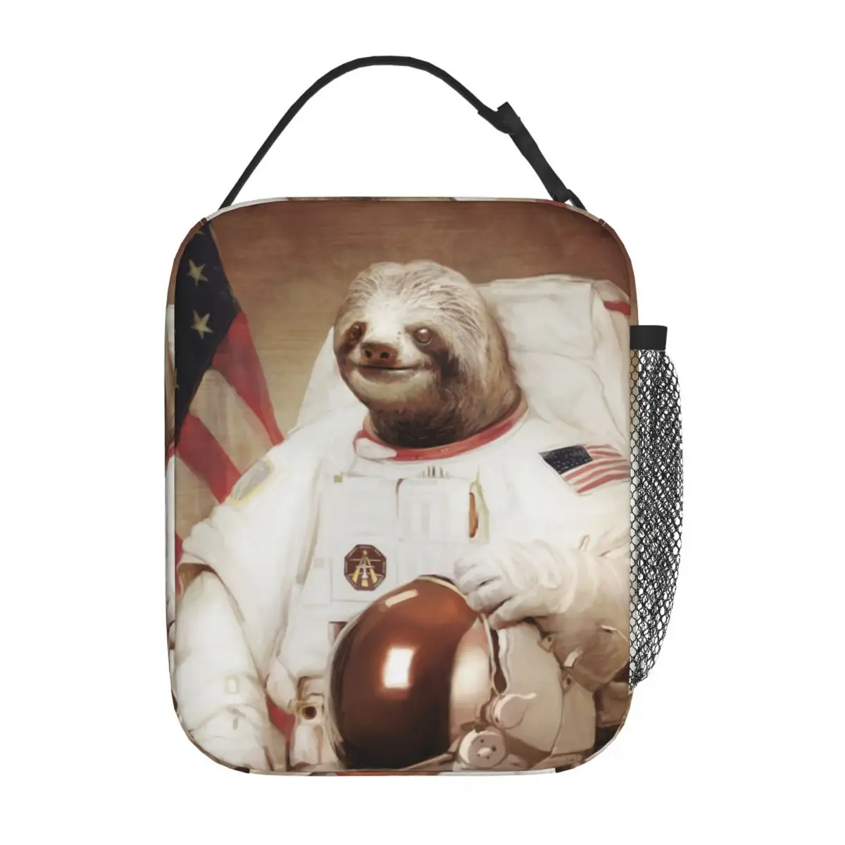 

Sloth Astronaut Insulated Lunch Bags High Capacity Lunch Container Thermal Bag Tote Lunch Box Work Outdoor Men Women