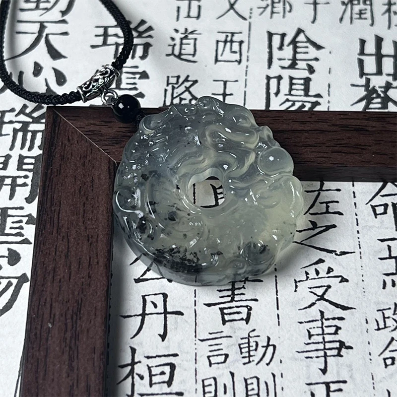 Neue Halskette im chinesischen Stil mit Drachen- und Phönix-Anhänger für Frauen und Mädchen, Glücksbringer, zum Abweh von bösen Geistern, Sicherheits- und Glücksbringer-Halskette