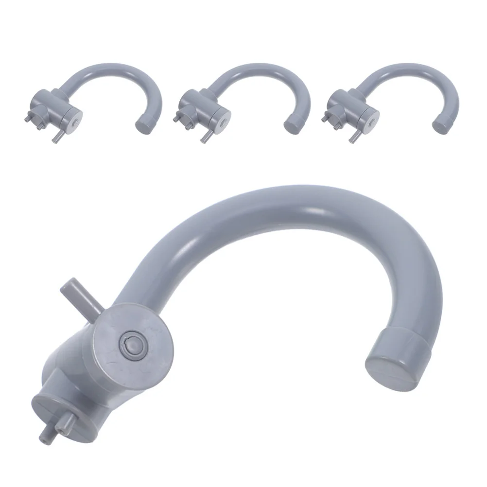 

4Pcs Kids Kitchen Sink Faucet Pretend Play Set Lightweight Plastic Simulation Pretend Play Kitchen Accessories for Toddlers