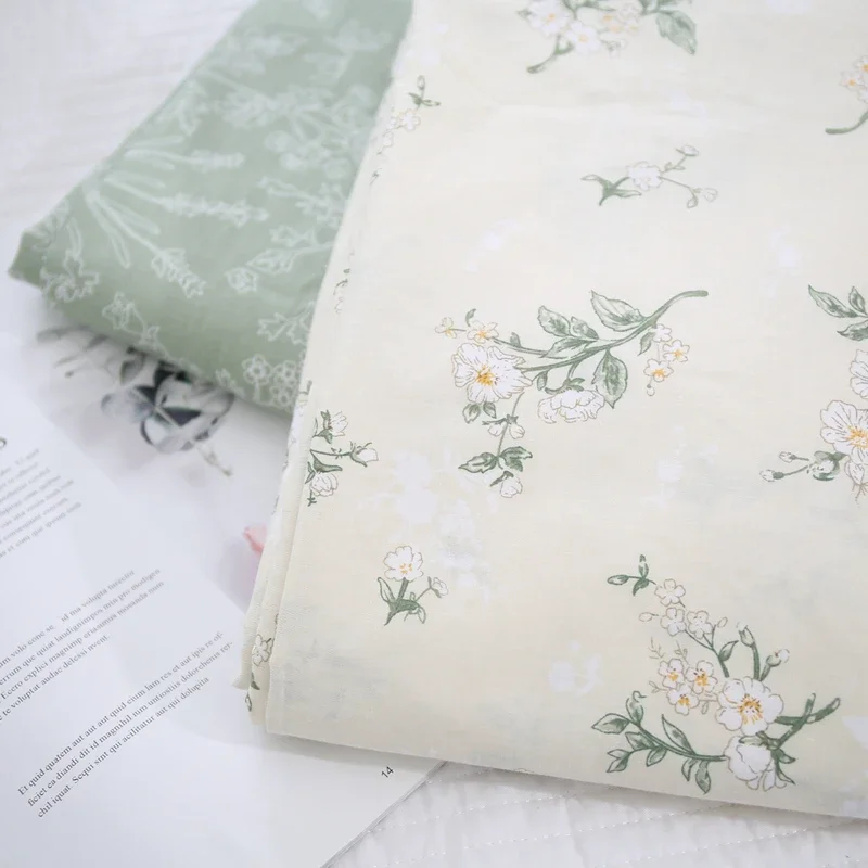 

235x50cm Vintage Floral 100% Cotton Fabric for Bedding, Making Spring Warmth and Simplicity, Simple Bedding Sets Cloth