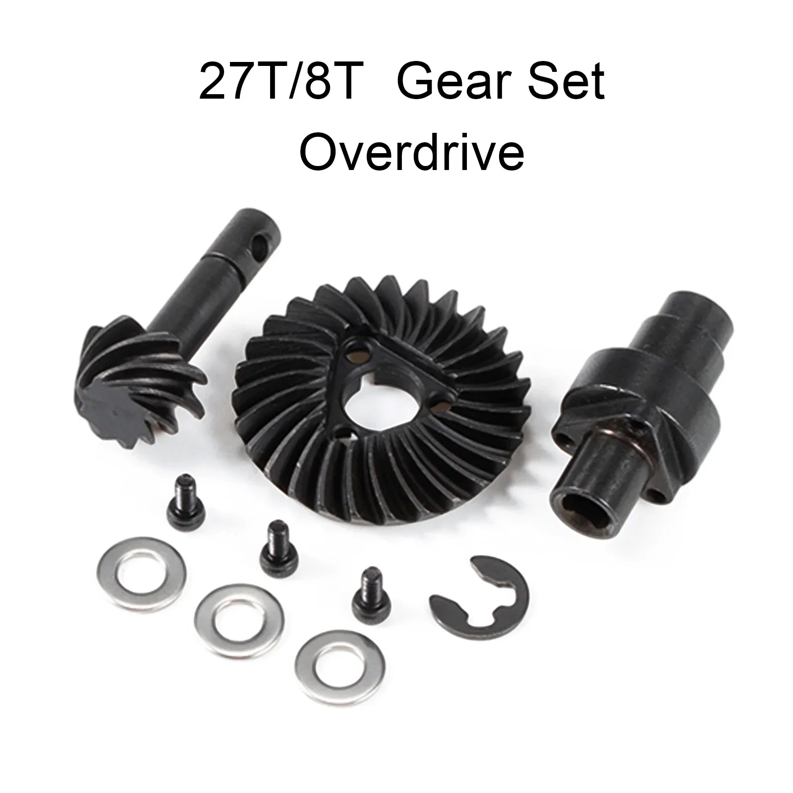 Helical Bevel Gear Set Overdrive Underdrive 24/8T 27/8T 30/8T 33/8T voor Axial SCX10 Pro SCX10 II AR44 SCX10 III AR45 Capra F9