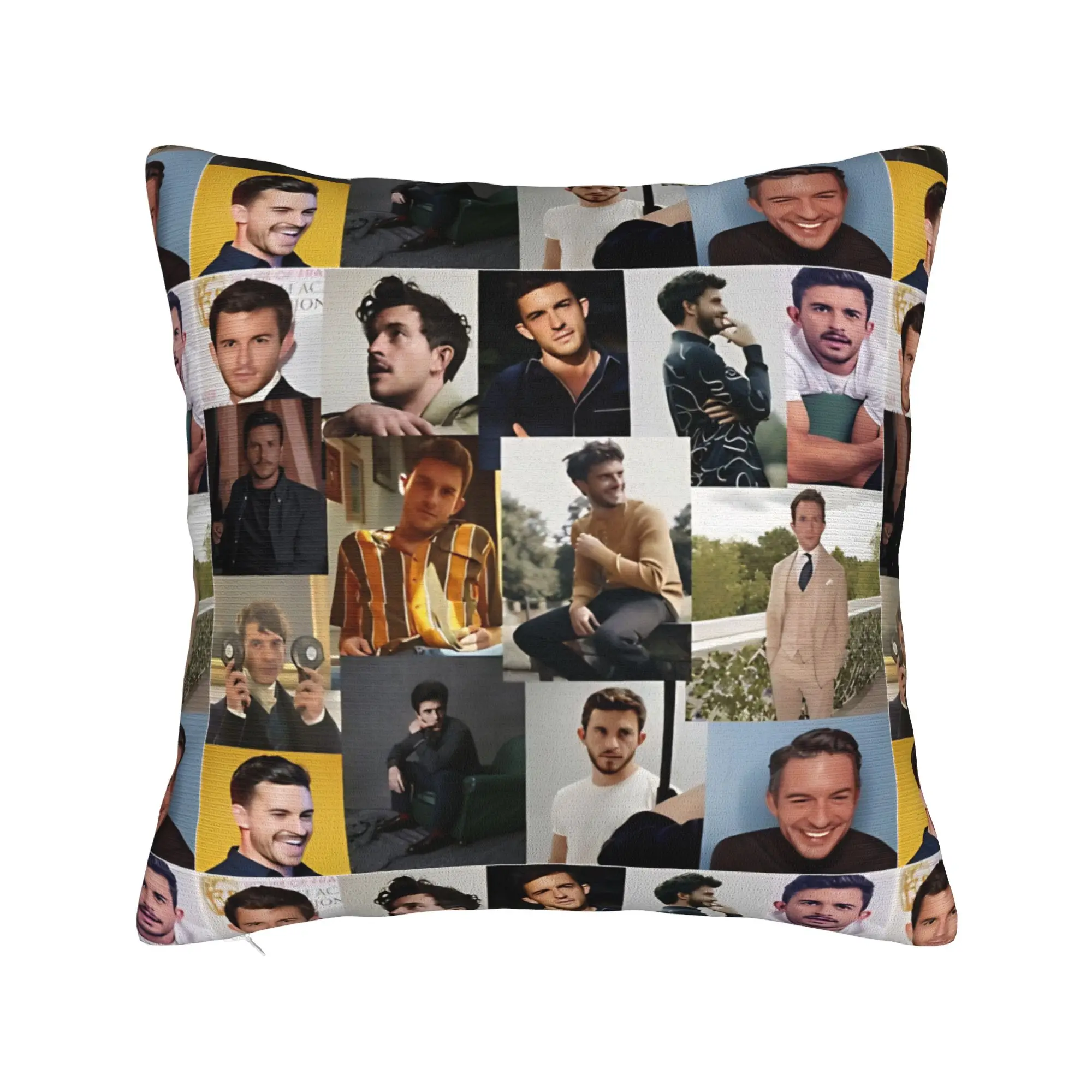 Jonathan Bailey Actor Pillowcase Polyester Cushion Cover Decorative Comedy Throw Pillow Case Cover Seater Zippered 18'