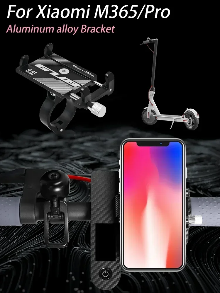 Aluminium-Legierung Handyhalterung Universelle Elektroroller E-Bike Motorrad Fahrrad-Handyhalterung für Xiaomi für Ninebot für Kukirin