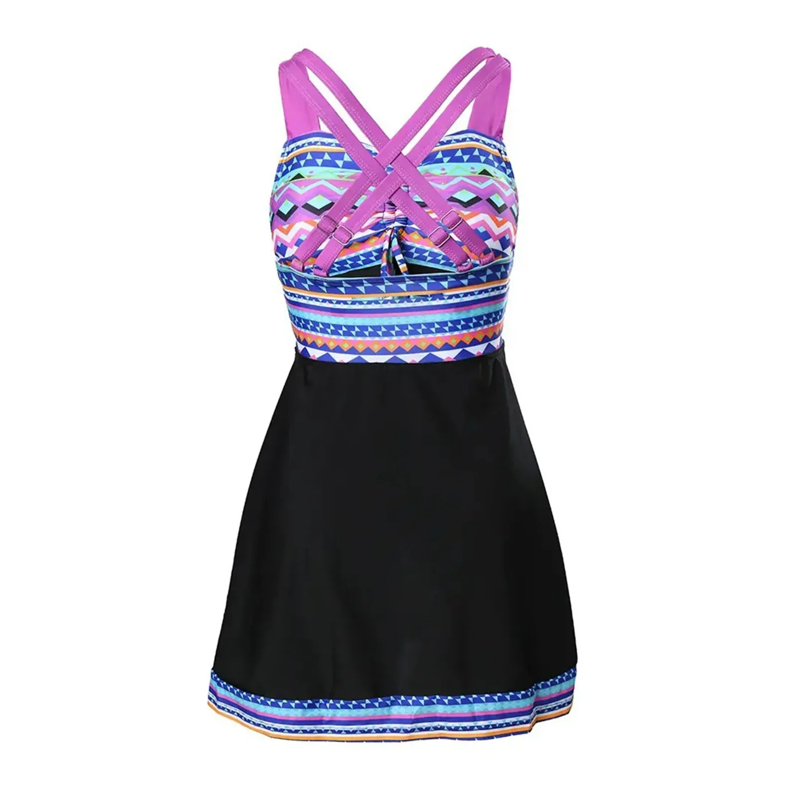 Il bikini da donna di taglia divisa sembra più sottile copre la pancia e le gambe Conservatismo europeo e americano