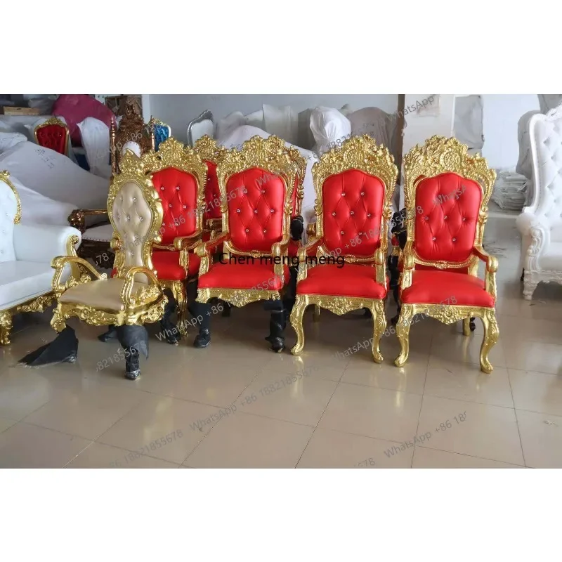 

X Solid wood, light luxury soft bag back chair household luxury high-end, carved dining chair